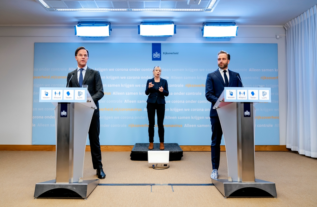 Mark Rutte Hugo De Jonge persconferentie 14 december