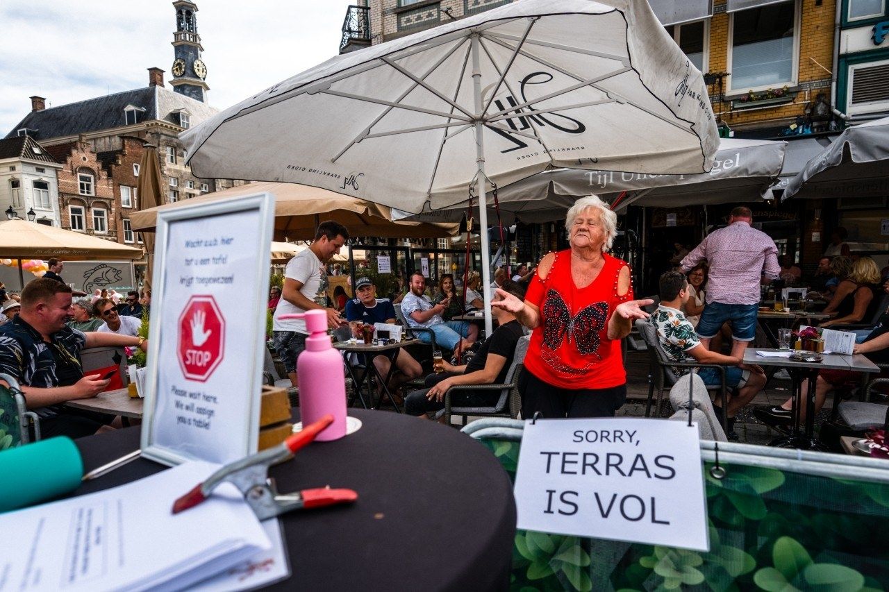 Horeca terras gesloten corona