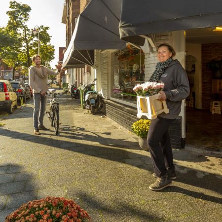Bloemiste Patty Kames is enthousiast over het Ondernemers Portaal Den Haag