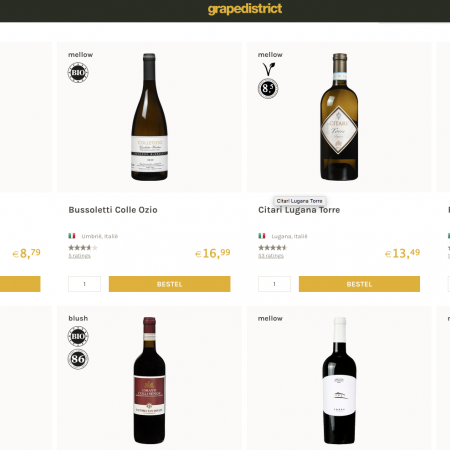 Grapedistrict homepage wijn