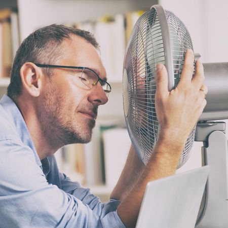 Heet hitte hittegolf thuis thuiswerk werk