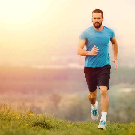 Man hardlopen