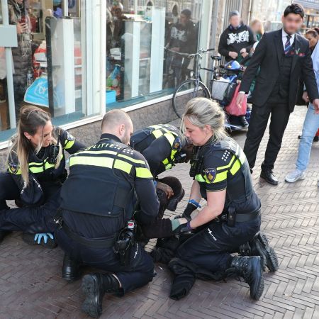 Politie winkeldief albert heijn amsterdam