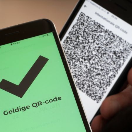 Qr code check mobiel corona