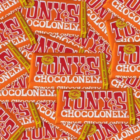 Reep tonys chocolonely oranje