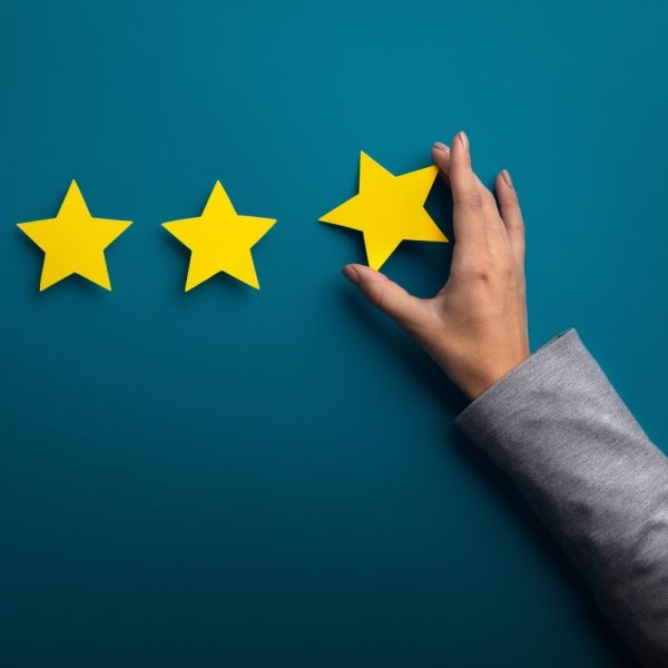 Reviews stars klant Shutterstock square