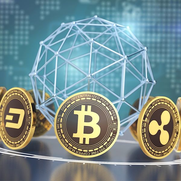 Crypto munt digitale valuta currency bitcoin twaald duizend