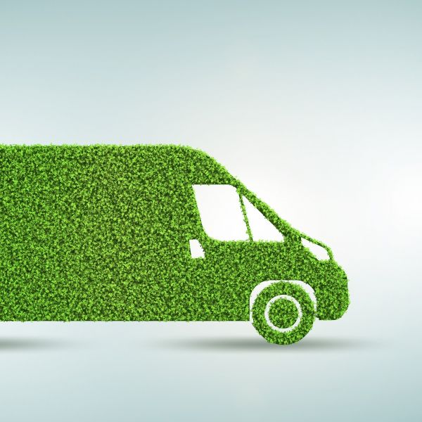 Duurzaam elektrisch bestelbus