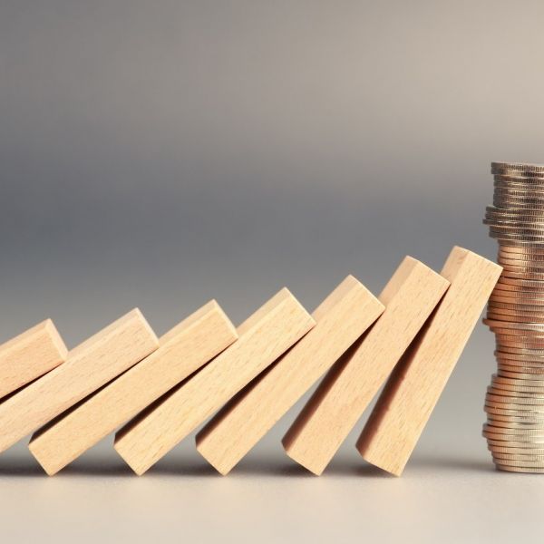 Geld schulden crisis euro domino