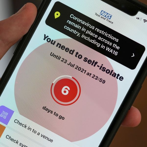 Pingdemic nhs app corona