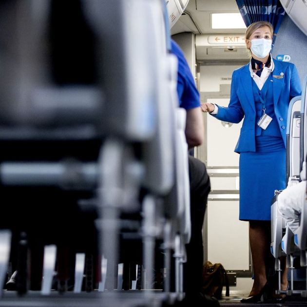 KLM cabin attendant