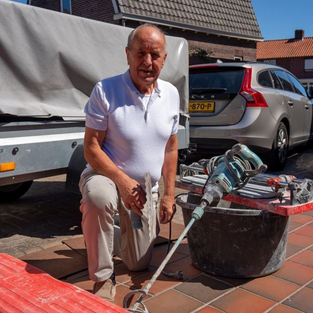 Jan manders zzp tegelzetten jubileum