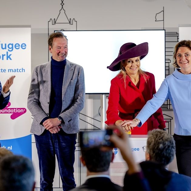 Maxima van gennip werk vluchtelingen refugee work