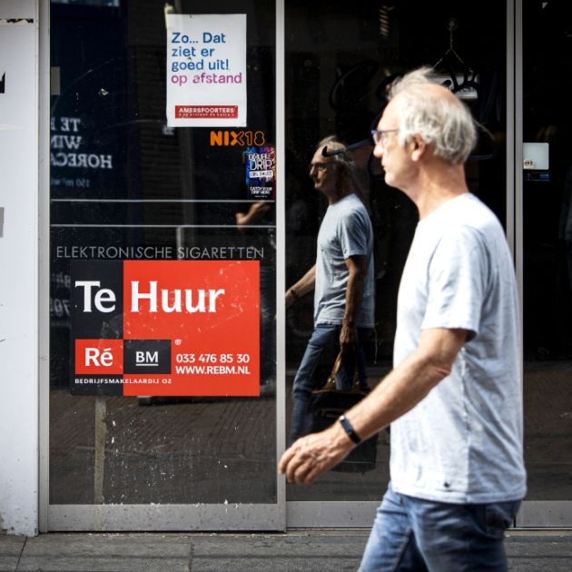 Te huur winkelstraat leegstand