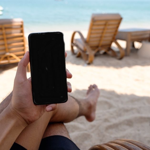 Vakantie telefoon uit mobiel