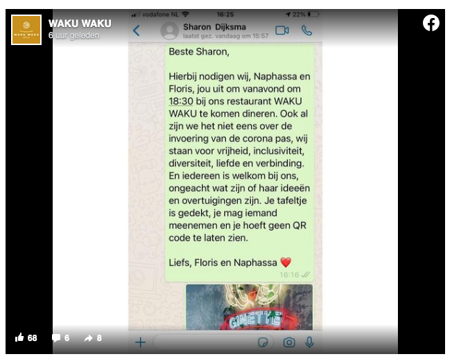 Waku waku coronapas burgemeester