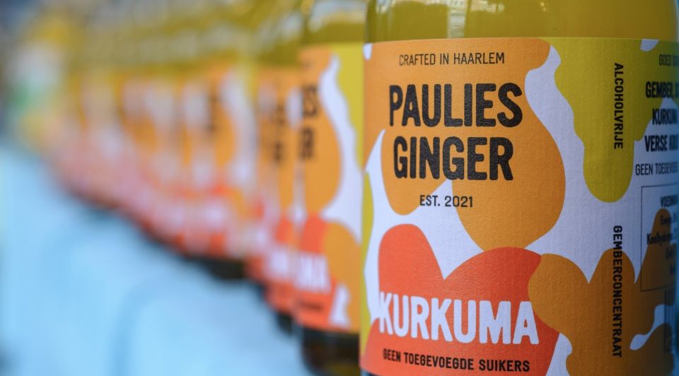 Paulies Ginger flesje liggend