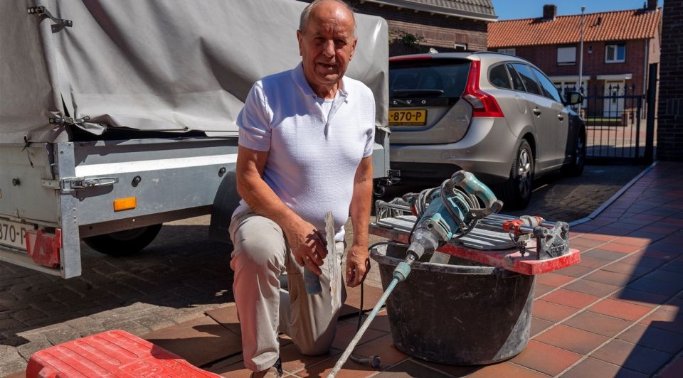 Jan manders zzp tegelzetten jubileum