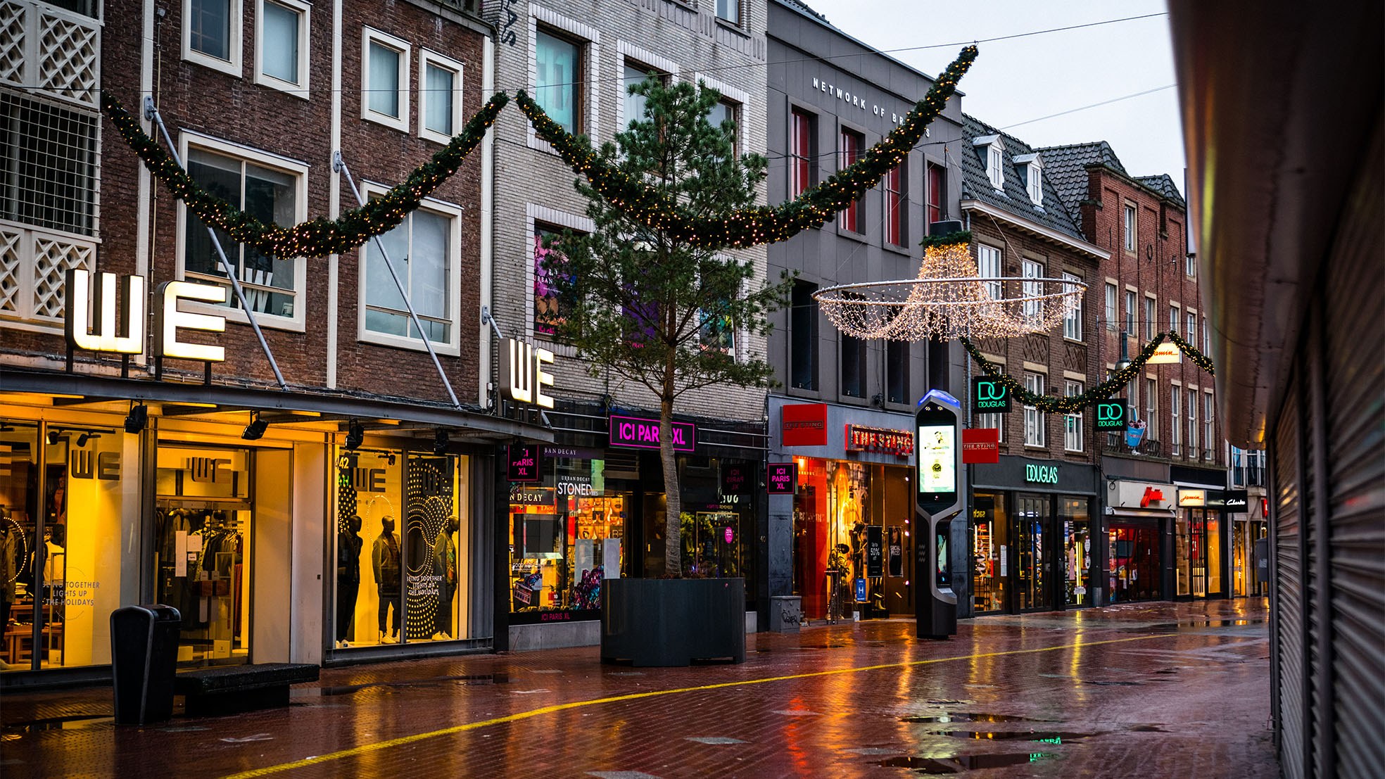 eindhoven lege winkelstraat lockdown