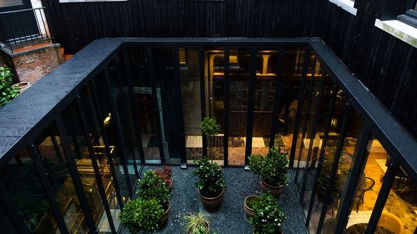 Hotel gulde schoen balkon