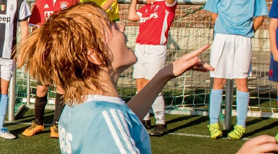 Jonge voetballer