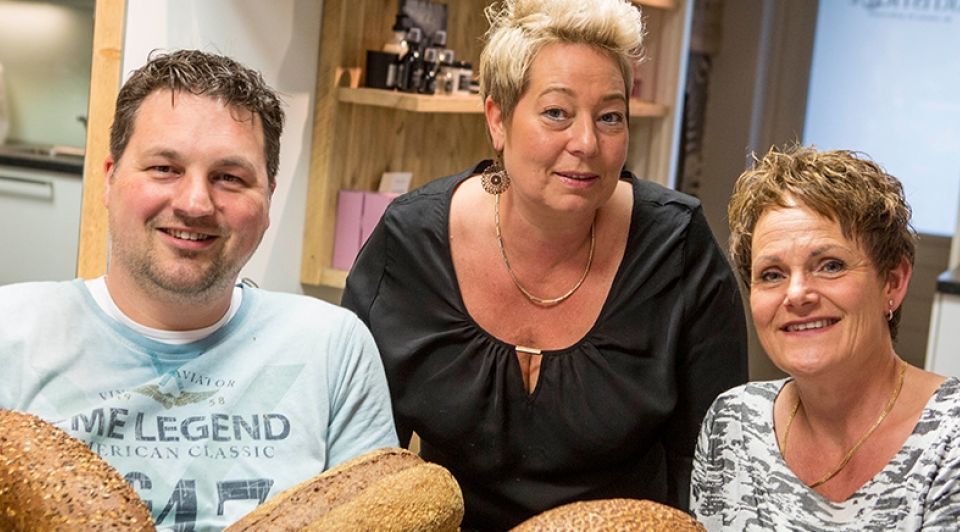 Tom Olde Dubbelink Alita Engebersen en Petra Hagendoorn doen mee met het Broodfonds voor ondernemers Robin Hilberink