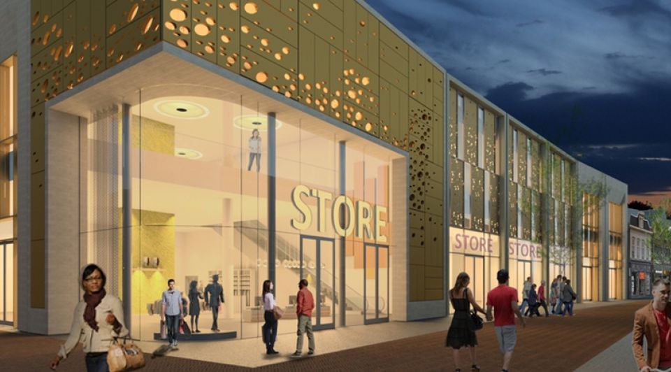 Oude hema enschede nieuw pand artist impression bfas architectuur