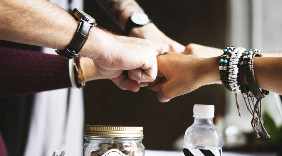 Teamwork team geheim potentieel diversiteit personeel