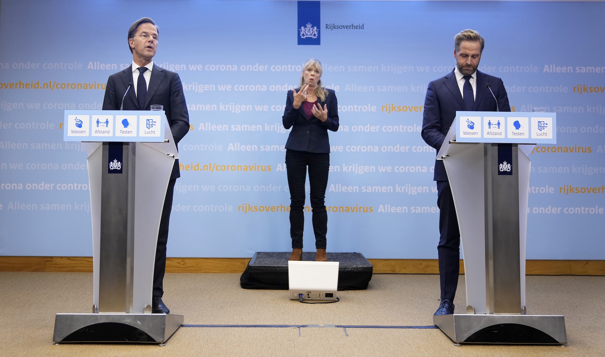 Persconferentie Rutte en De Jonge dinsdag 2 november coronamaatregelen